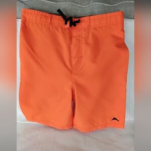 Tommy Bahama Orange Swim Trunks with Navy Accent